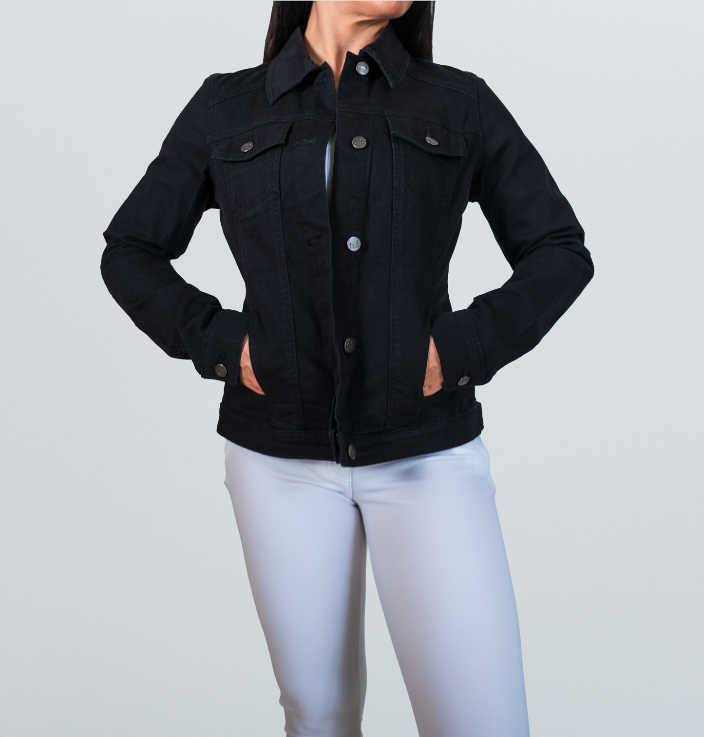 Butterfly and Bloom Skull Ladies' Denim Jacket