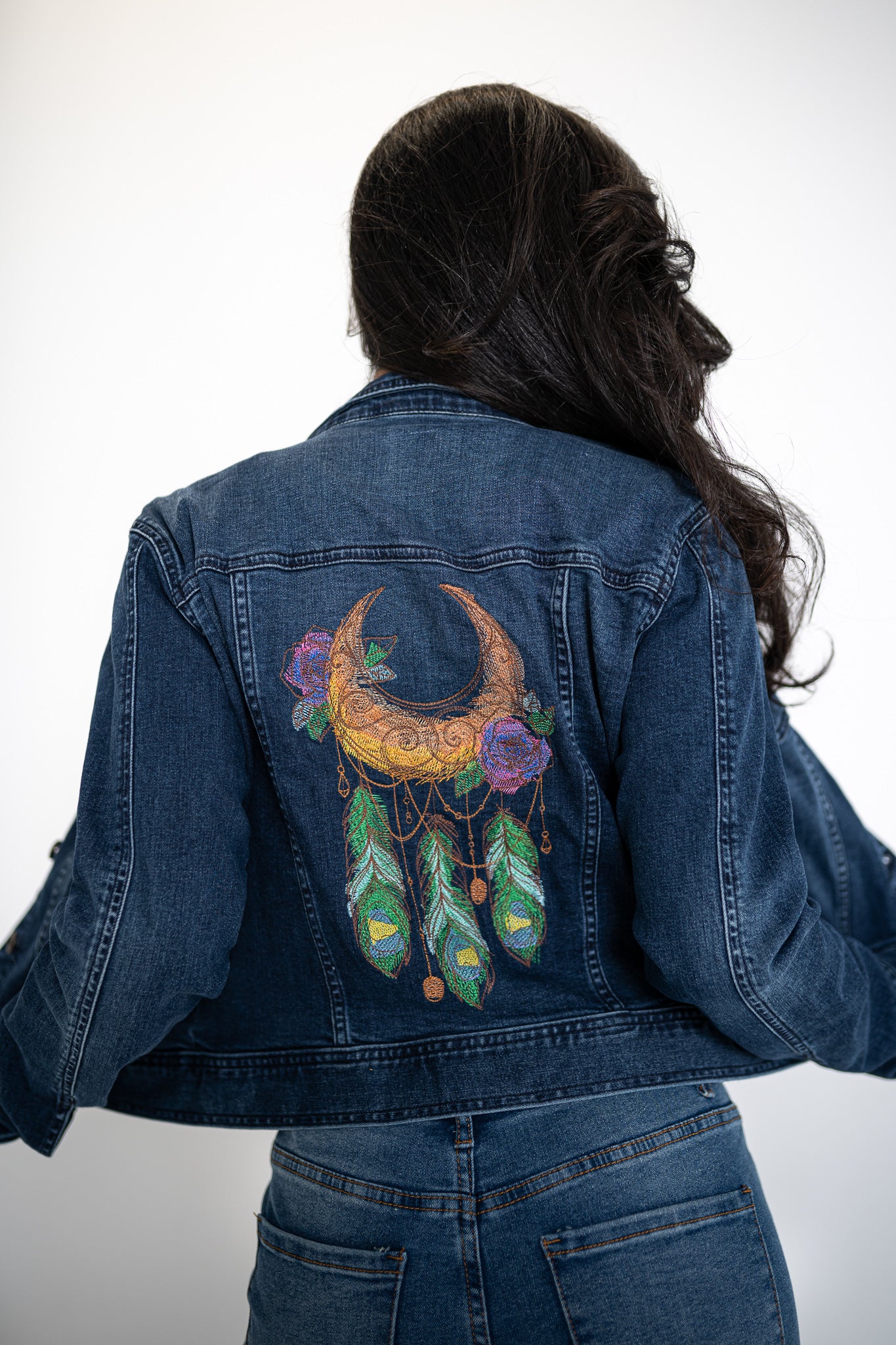 Wanderlust By The Moonlight Ladies' Denim Jacket