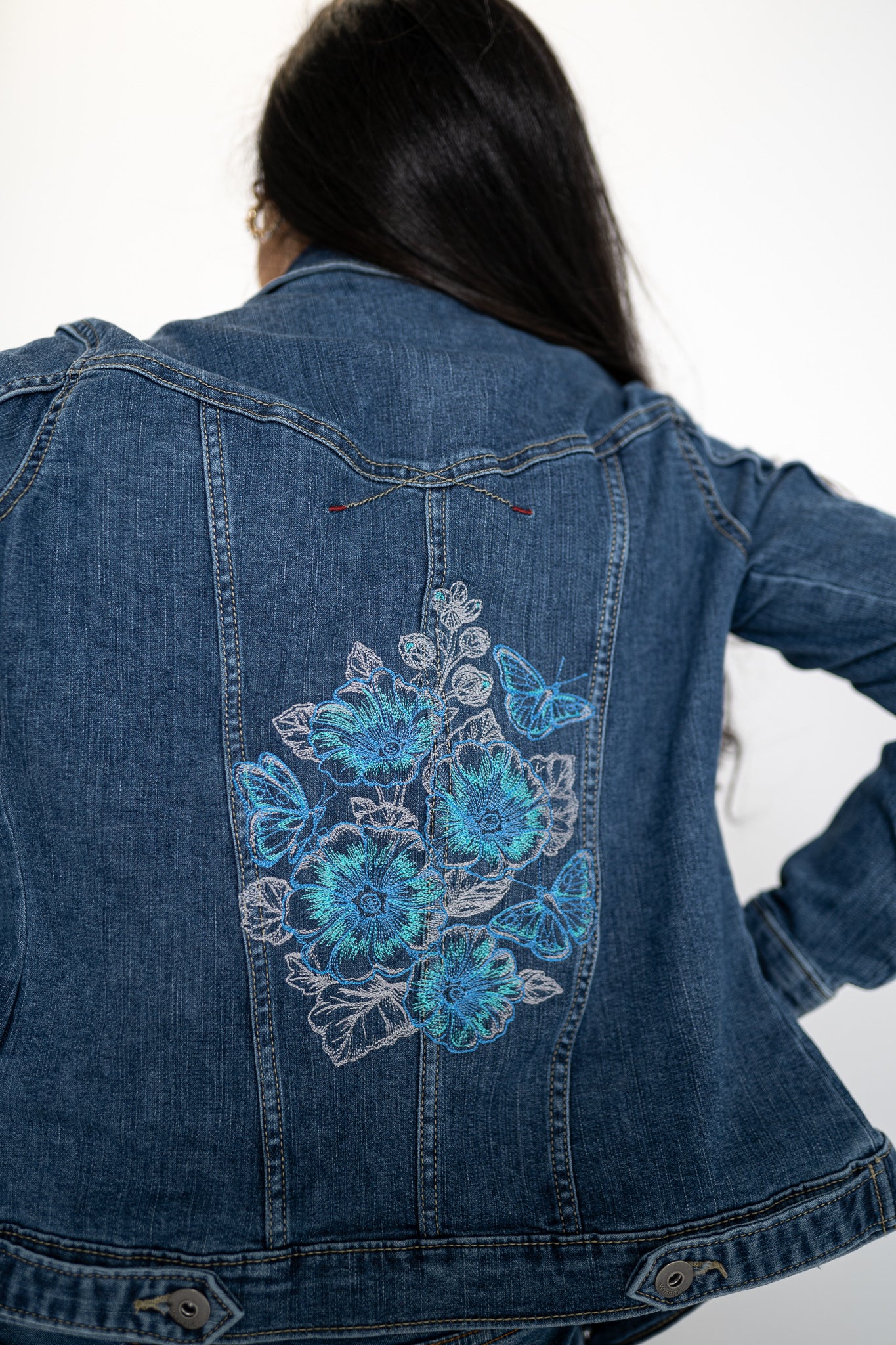 Lovely Hollyhock Ladies' Denim Jacket by Wrangle/Lee