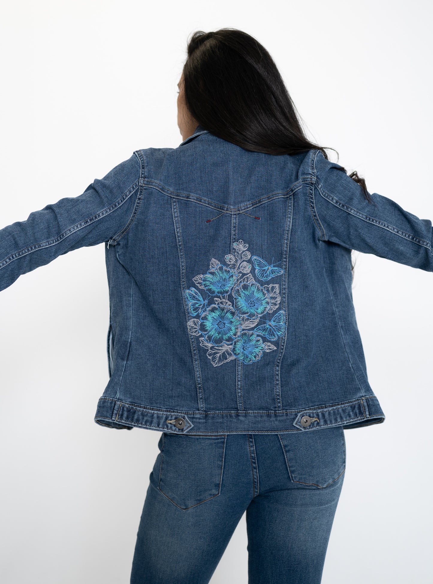 Lovely Hollyhock Ladies' Denim Jacket by Wrangle/Lee