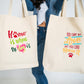 You Can't Buy Love But You Can Rescue It White Large Canvas Tote Bag