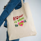 Home is Where The Dog is White Large Canvas Tote Bag