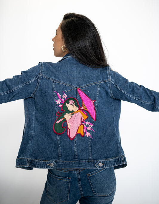 Kimono Girl Ladies' Denim Jacket